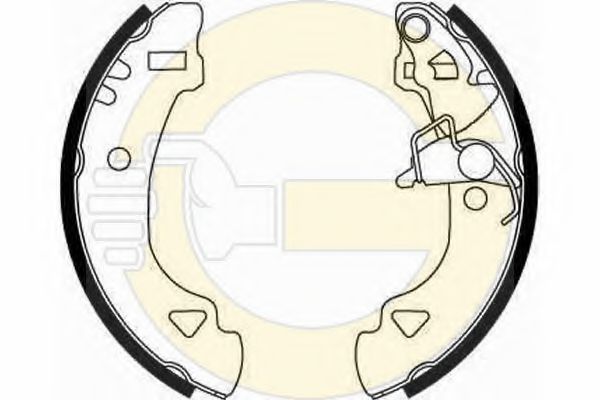 GIRLING 5185666 Тормозные колодоки 