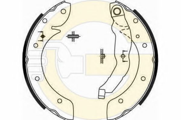 GIRLING 5185671 Тормозные колодоки 