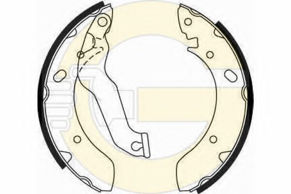 GIRLING 5185699 Тормозные колодоки 