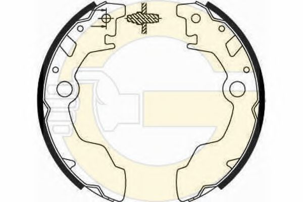 GIRLING 5185839 Тормозные колодоки 