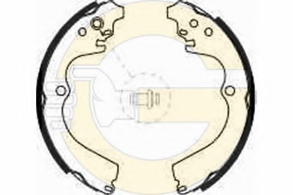 GIRLING 5185849 Тормозные колодоки 