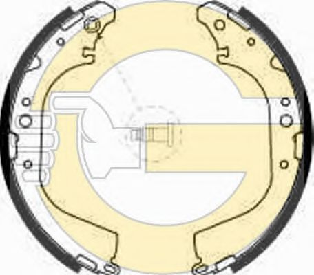 GIRLING 5186019 Тормозные колодоки 