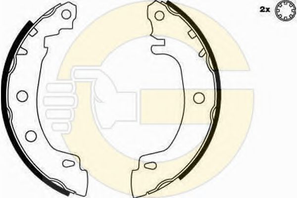 GIRLING 5186163 Тормозные колодоки 