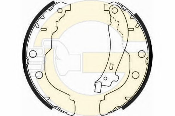 GIRLING 5186173 Тормозные колодоки 