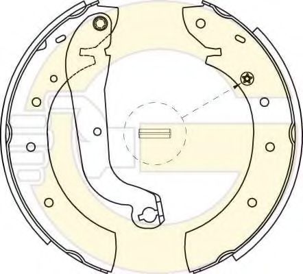 GIRLING 5186221 Тормозные колодоки 