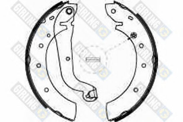 GIRLING 5186241 Тормозные колодоки 