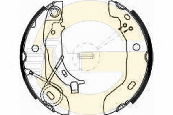 GIRLING 5186271 Тормозные колодоки 