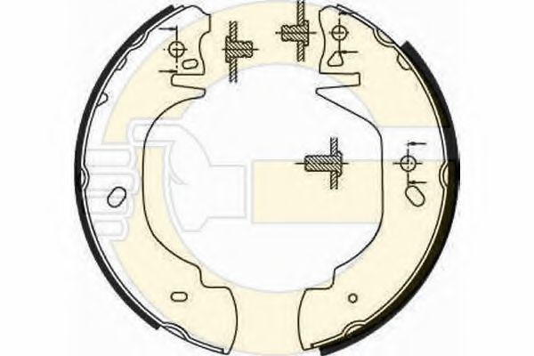 GIRLING 5186293 Тормозные колодоки 