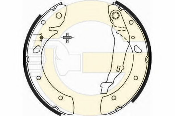 GIRLING 5186321 Тормозные колодоки 