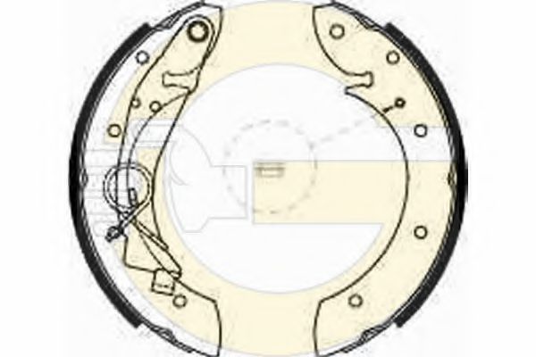 GIRLING 5186351 Тормозные колодоки 