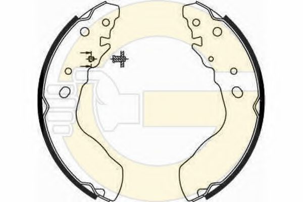 GIRLING 5186419 Тормозные колодоки 