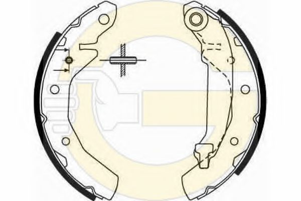 GIRLING 5186469 Тормозные колодоки 