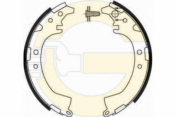 GIRLING 5186499 Тормозные колодоки 