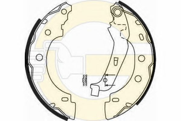 GIRLING 5186503 Тормозные колодоки 
