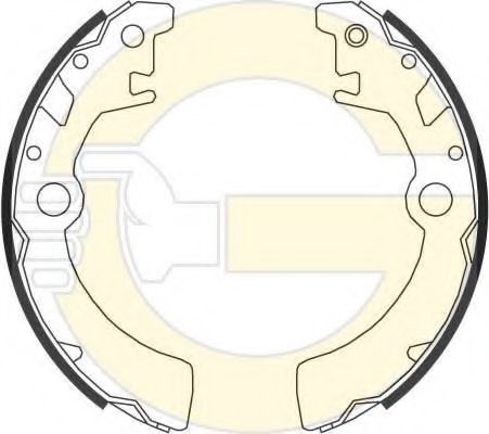 GIRLING 5186519 Тормозные колодоки 