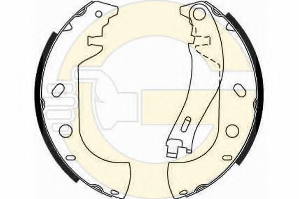 GIRLING 5186536 Тормозные колодоки 