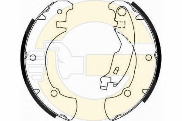 GIRLING 5186546 Тормозные колодоки 