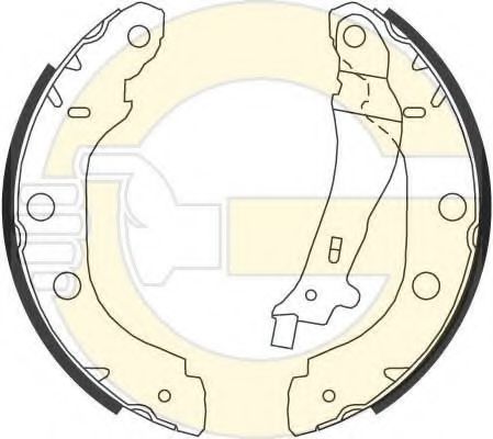 GIRLING 5186553 Тормозные колодоки 