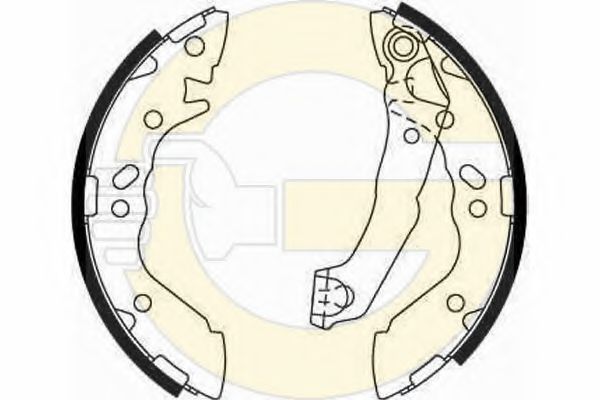 GIRLING 5186599 Тормозные колодоки 