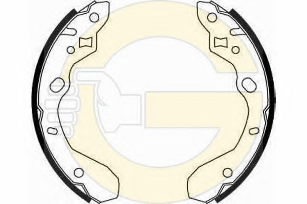 GIRLING 5186619 Тормозные колодоки 