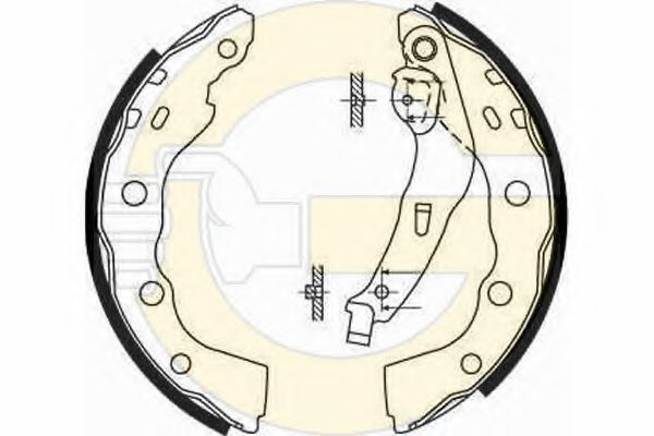 GIRLING 5186654 Тормозные колодоки 