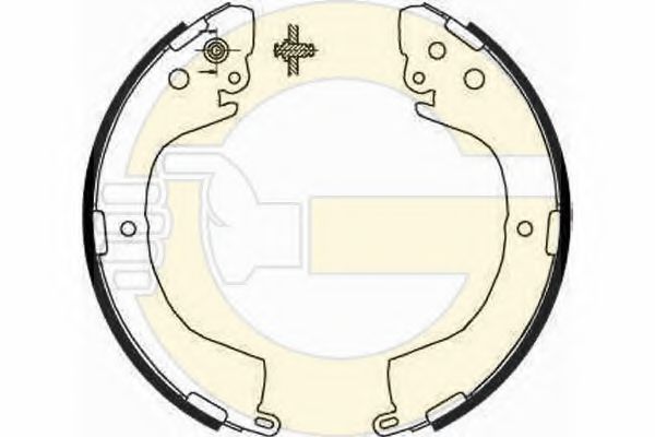 GIRLING 5186679 Тормозные колодоки 