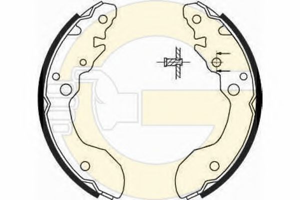 GIRLING 5186719 Тормозные колодоки 