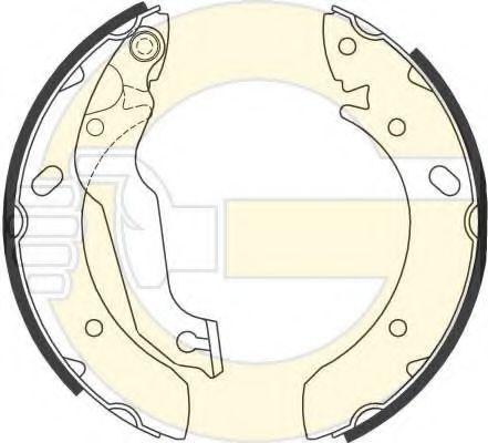 GIRLING 5186789 Тормозные колодоки для MITSUBISHI MONTERO SPORT II (Митсубиши/митсубиси Монтэро спорт 2)
