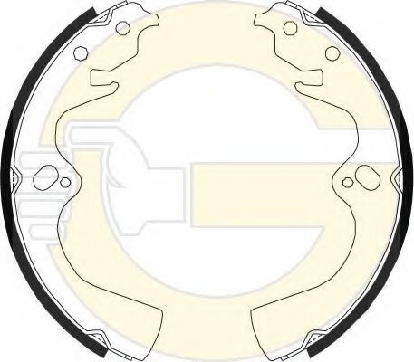 GIRLING 5186829 Тормозные колодоки 