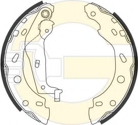 GIRLING 5186854 Тормозные колодоки 