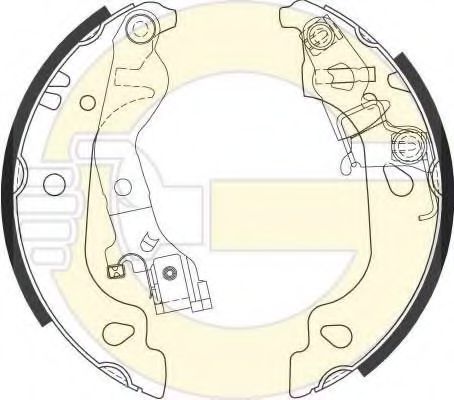 GIRLING 5186866 Тормозные колодоки 