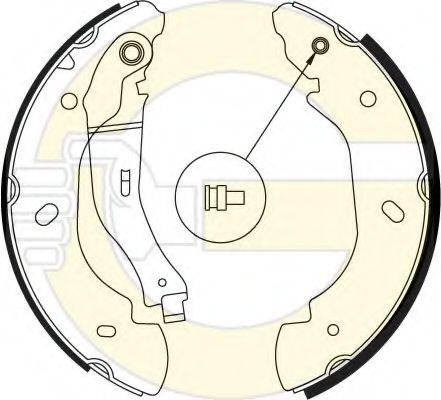 GIRLING 5186894 Тормозные колодоки 