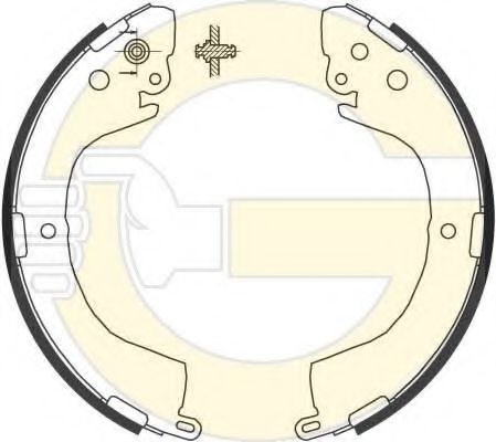 GIRLING 5186919 Тормозные колодоки 