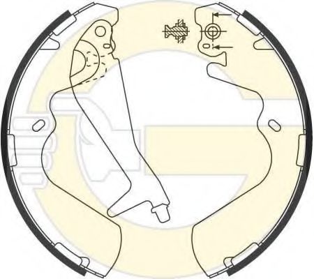 GIRLING 5186969 Тормозные колодоки 