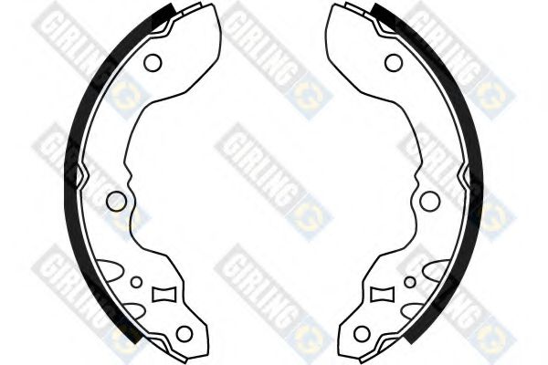 GIRLING 5187019 Тормозные колодоки 