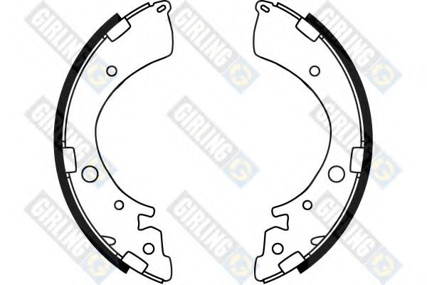 GIRLING 5187049 Тормозные колодоки 