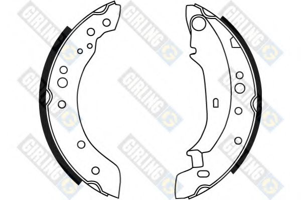 GIRLING 5187569 Тормозные колодоки 