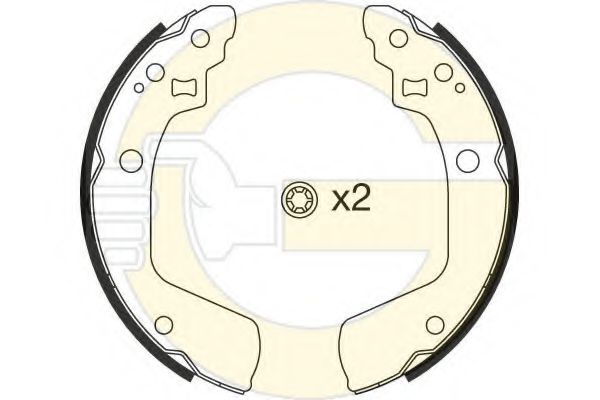 GIRLING 5187939 Тормозные колодоки 