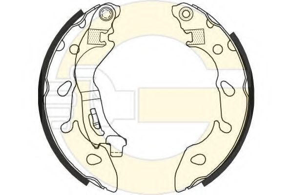 GIRLING 5187966 Тормозные колодоки для FIAT 500 C (Фиат 500 c) GIRLING 5187966 Тормозные колодоки для FIAT 500 C (Фиат 500 c)