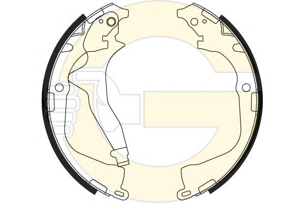 GIRLING 5188009 Тормозные колодоки 