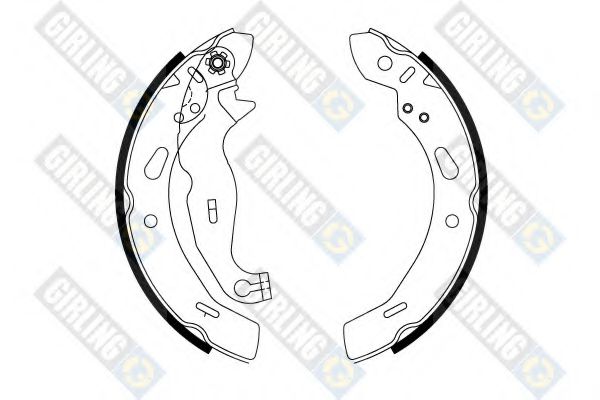 GIRLING 5188141 Тормозные колодоки 