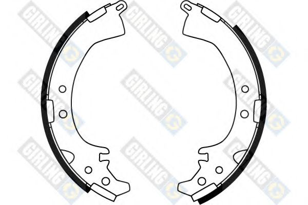 GIRLING 5189999 Тормозные колодоки 