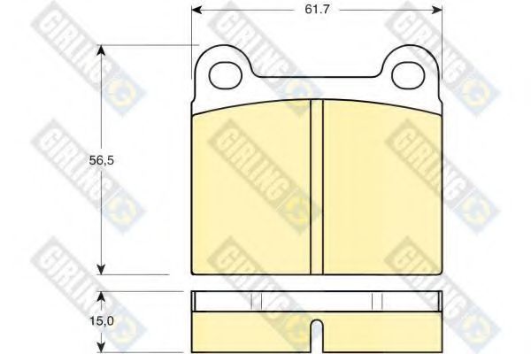 GIRLING 6101012 Тормозные колодки для OPEL OLYMPIA A (Опель Олъмпиа а) GIRLING 6101012 Тормозные колодки для OPEL OLYMPIA A (Опель Олъмпиа а)