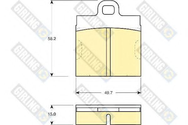 GIRLING 6101032 Тормозные колодки для VOLKSWAGEN (Фольксваген) GIRLING 6101032 Тормозные колодки для VOLKSWAGEN (Фольксваген)