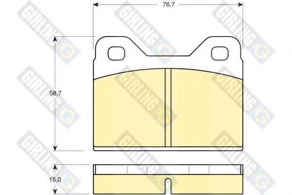 GIRLING 6101122 Тормозные колодки для AUDI 100 (Ауди 100) GIRLING 6101122 Тормозные колодки для AUDI 100 (Ауди 100)