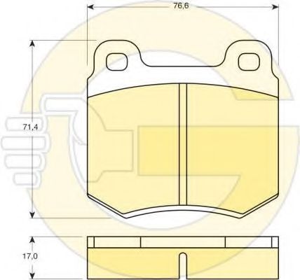 GIRLING 6101361 Тормозные колодки для AUDI 100 (Ауди 100) GIRLING 6101361 Тормозные колодки для AUDI 100 (Ауди 100)