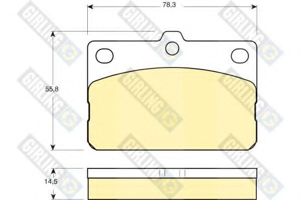 GIRLING 6101389 Тормозные колодки для TOYOTA COROLLA (Тойота/тоета Cоролла) GIRLING 6101389 Тормозные колодки для TOYOTA COROLLA (Тойота/тоета Cоролла)