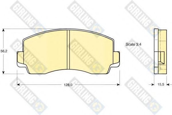 GIRLING 6101809 Тормозные колодки для MITSUBISHI MONTERO (Митсубиши/митсубиси Монтэро) GIRLING 6101809 Тормозные колодки для MITSUBISHI MONTERO (Митсубиши/митсубиси Монтэро)