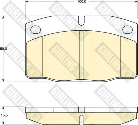 GIRLING 6101999 Тормозные колодки для OPEL MANTA B CC (Опель Манта б cc) GIRLING 6101999 Тормозные колодки для OPEL MANTA B CC (Опель Манта б cc)