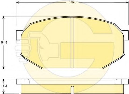 GIRLING 6102039 Тормозные колодки для MITSUBISHI STARION (Митсубиши/митсубиси Старион) GIRLING 6102039 Тормозные колодки для MITSUBISHI STARION (Митсубиши/митсубиси Старион)